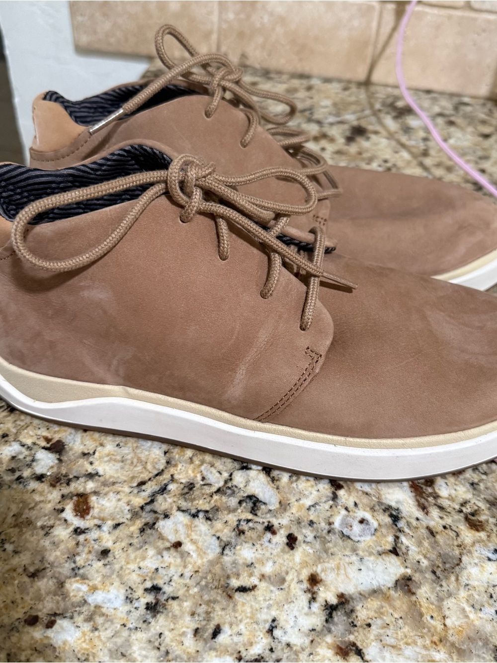 OluKai Men's Chukka Boots in Taupe